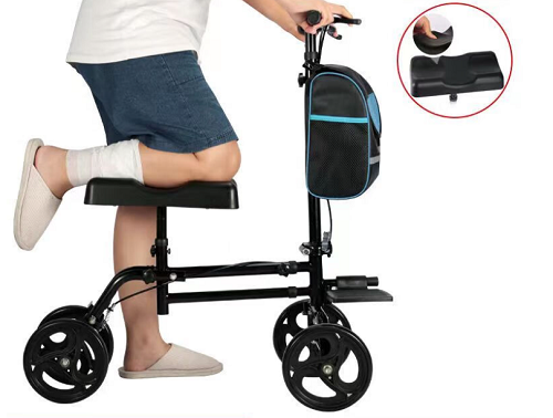 Como usar um Walker de treinamento de joelhos?