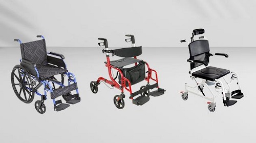 Qual é a diferença entre um caminhante do rolador com cesto e uma cadeira de rodas?