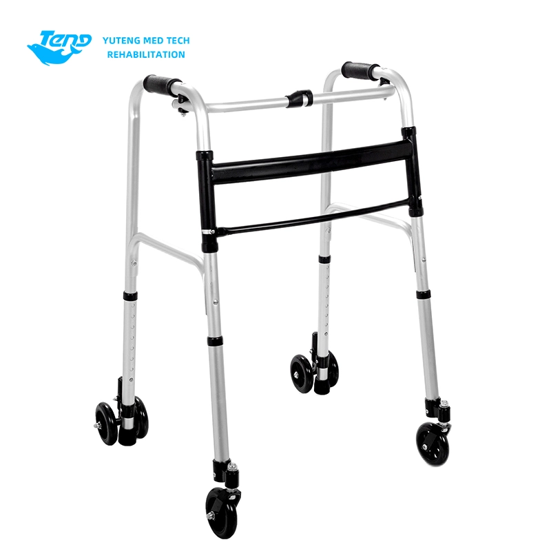 Walker dobrável de quatro rodas